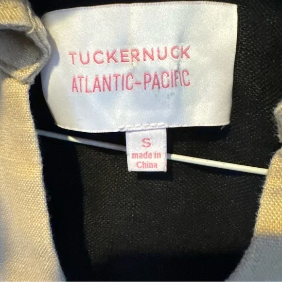 TUCKERNUCK X ATLANTIC-PACIFIC Black and Tan Collier Dress | S - Picture 4 of 6